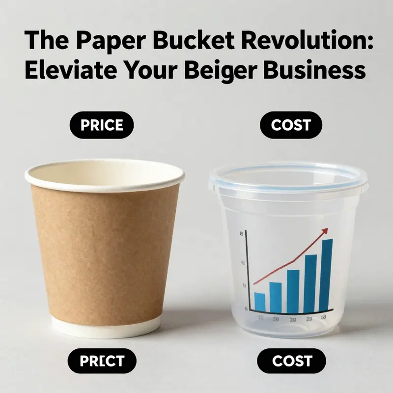 Recycling paper buckets contributes to a sustainable environment.