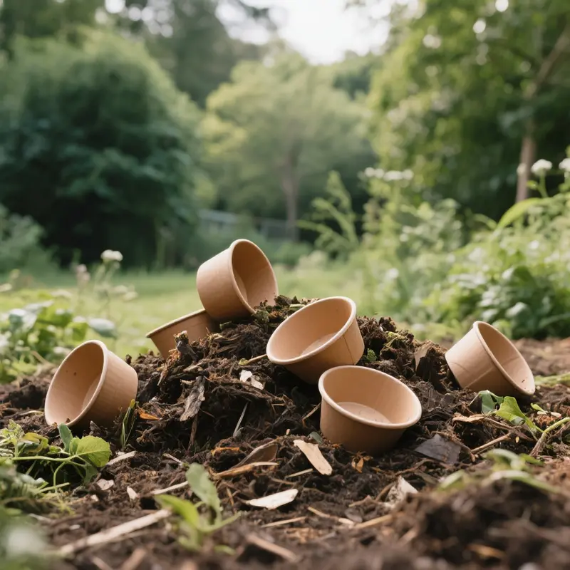 An assortment of brown disposable bowls demonstrating their diverse materials and applications.