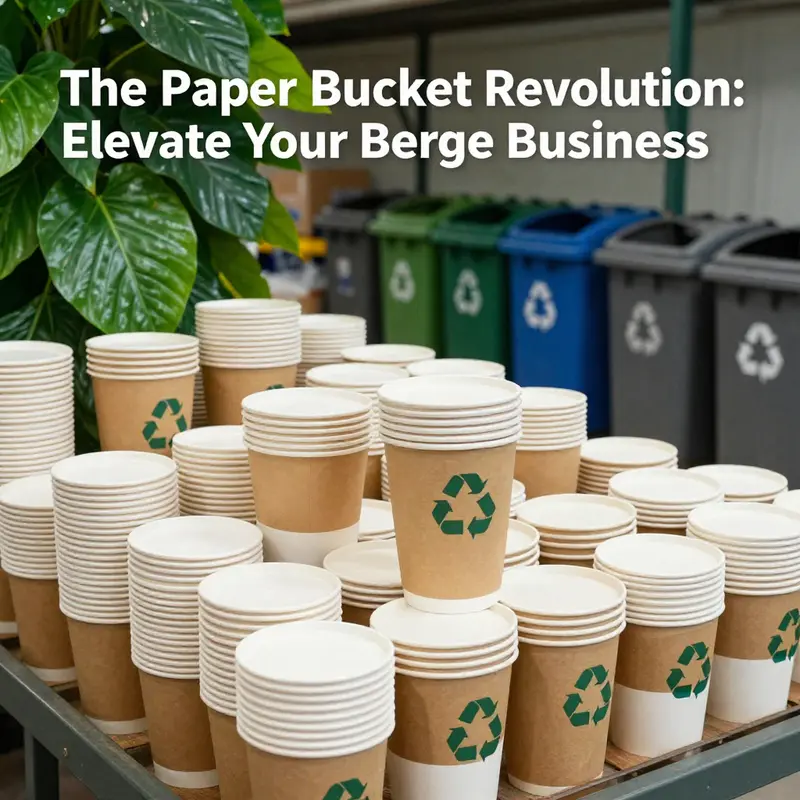 Recycling paper buckets contributes to a sustainable environment.
