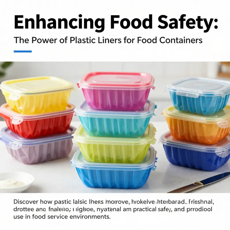 A vibrant collection of food containers with plastic liners, symbolizing cleanliness and food safety in food service.