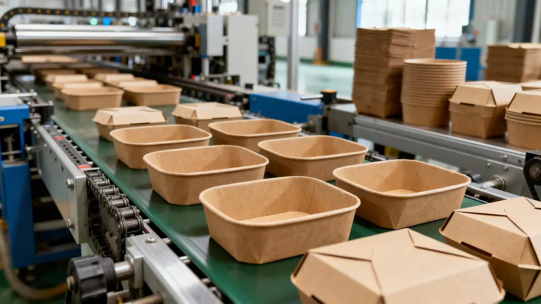 Xiamen Zi Heng: Pioneering eco-friendly production of kraft rectangular bowls.