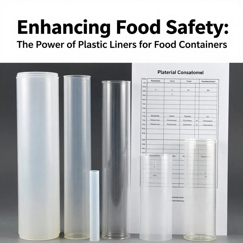 Plastic liner ensuring cleanliness and hygiene within food containers.