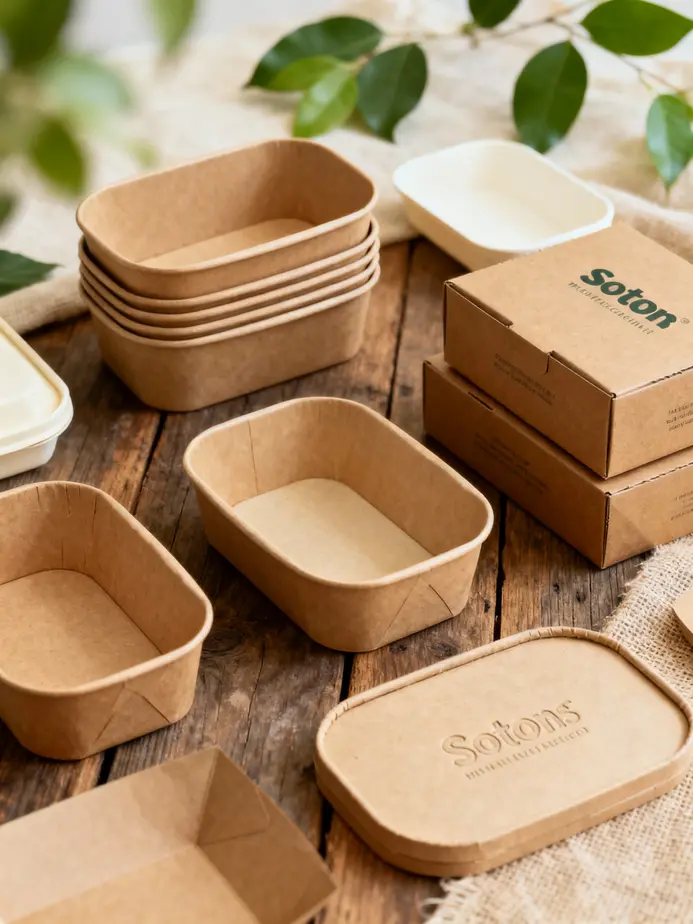 Xiamen Zi Heng: Pioneering eco-friendly production of kraft rectangular bowls.