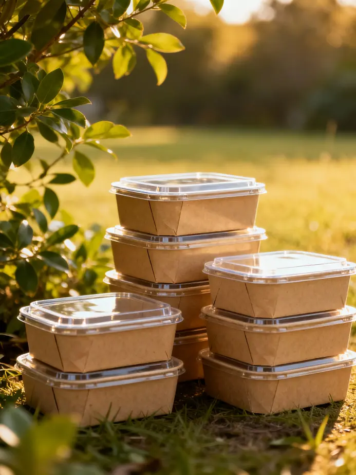 Exploration of the materials used in crafting paper boxes with clear lids.
