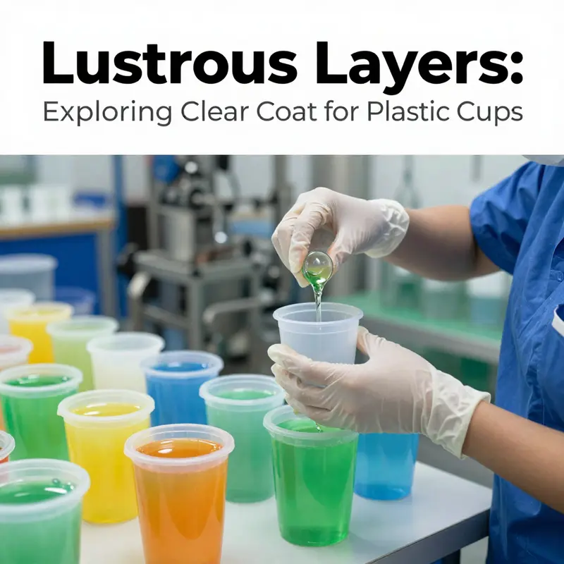 A breakdown of the manufacturing process of plastic cups with a focus on the role of clear coatings.
