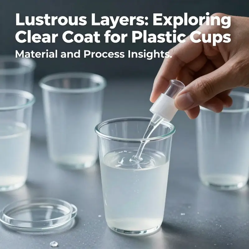 A breakdown of the manufacturing process of plastic cups with a focus on the role of clear coatings.